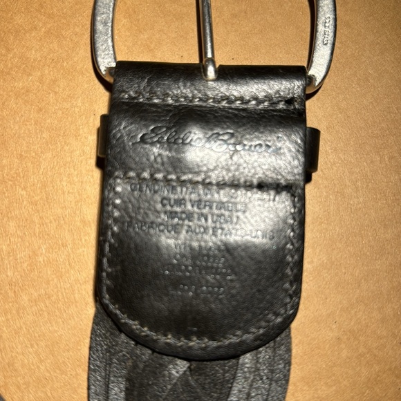 Eddie Bower black leather women’s belt - Picture 3 of 8